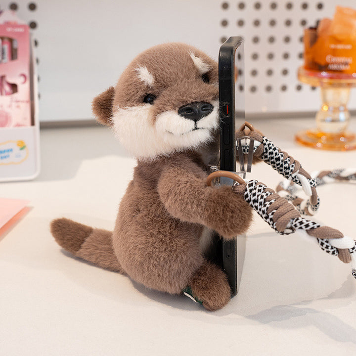 Plüsch Interaktives Otter Plüschtier mit Luxuriösem Weichen Fell und Posierbaren Pfoten Karnz