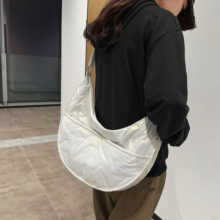 Lässige gepolsterte Schultertasche