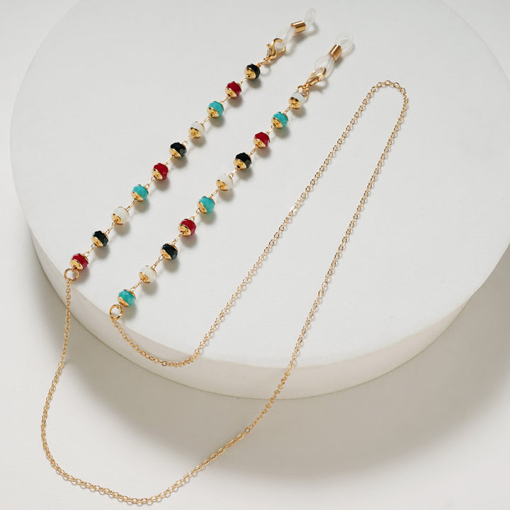 Farbige Perlen Brillen Kette Karnz 1786688581