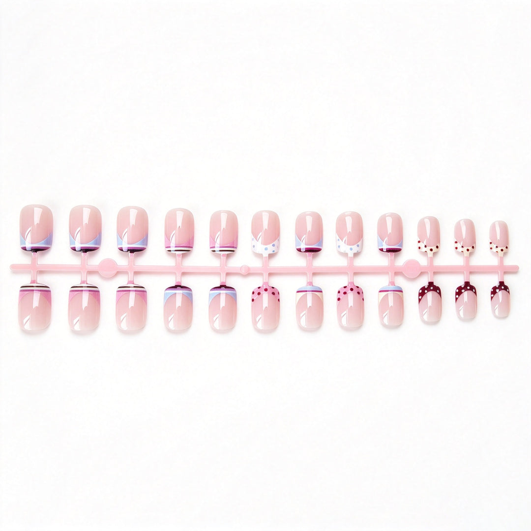 Trendy French Tip Nagelkunstset