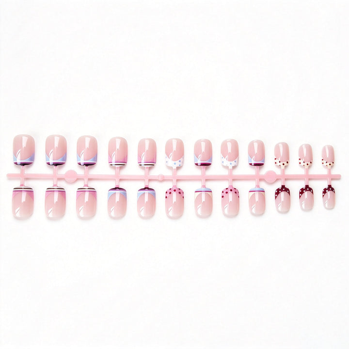 Trendy French Tip Nagelkunstset