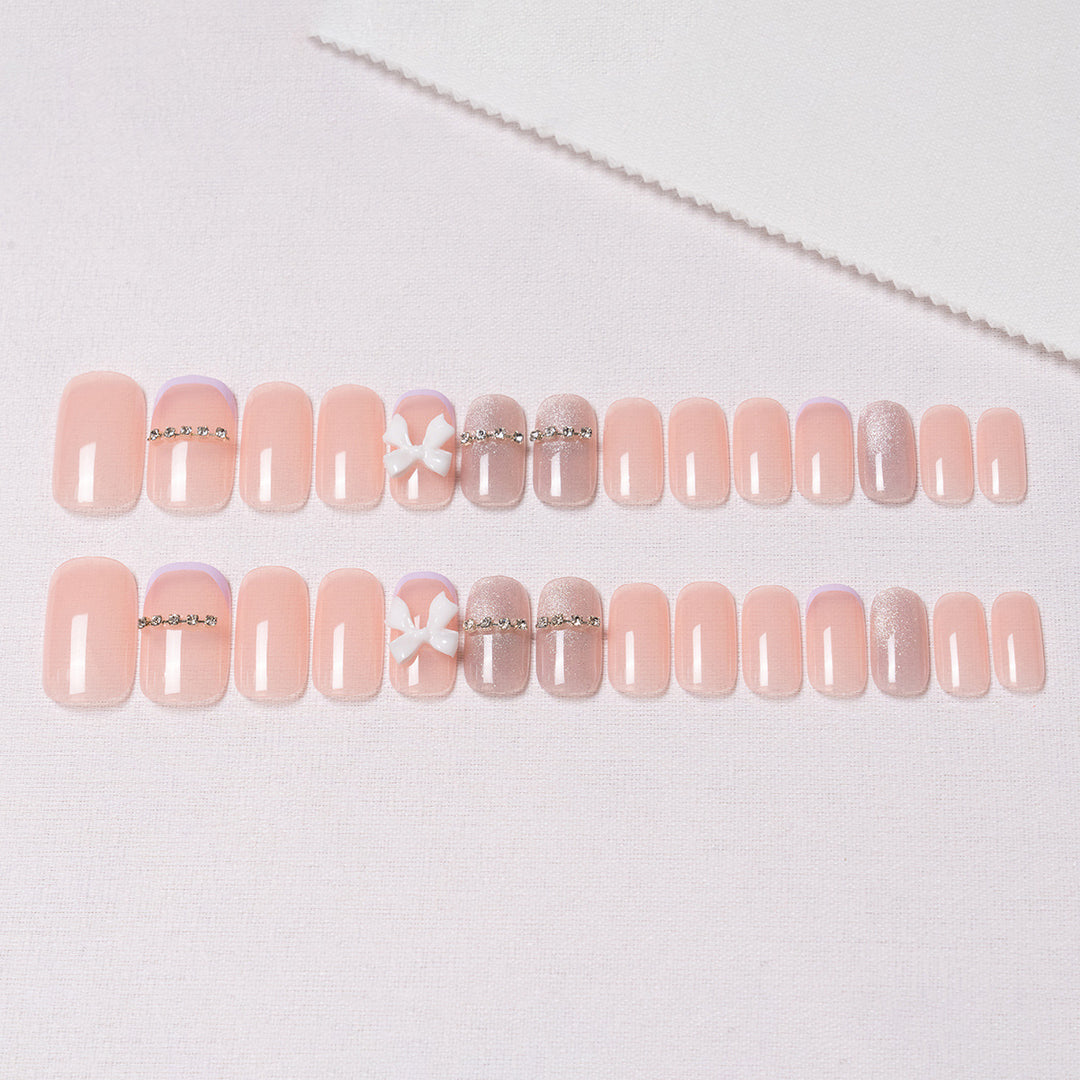 Glamourös Dekorativer Druck-Nagelset