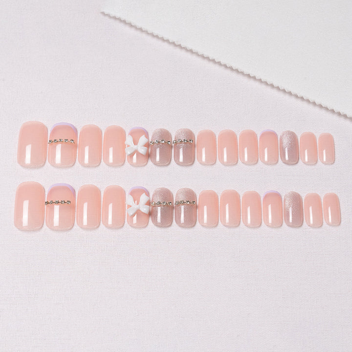 Glamourös Dekorativer Druck-Nagelset