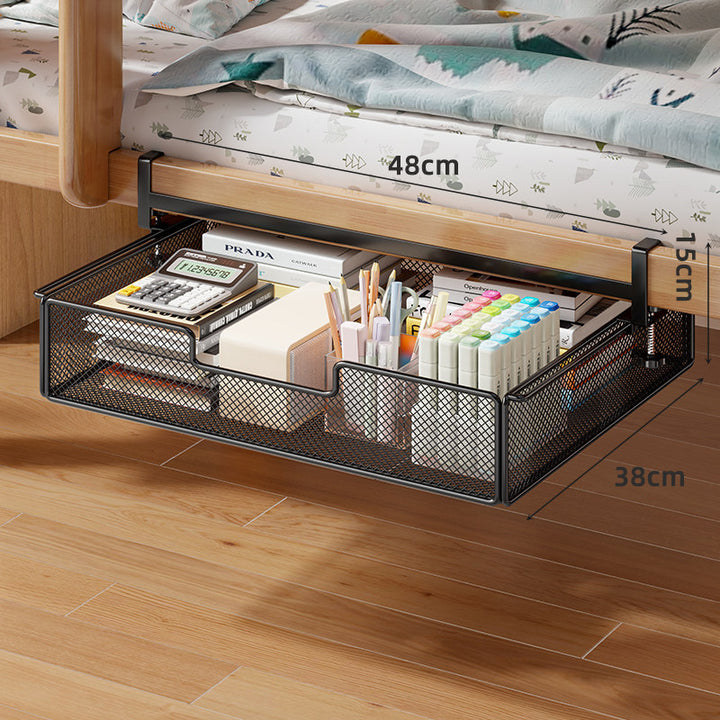 Unterbett ausziehbare atmungsaktive Metallgitter-Aufbewahrungsdrawer mit verstellbarem Clamp