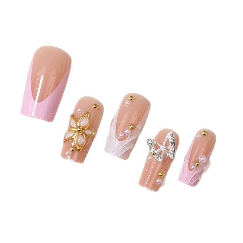 Luxuriöse dekorative Press-On-Nagelspitzen Karnz