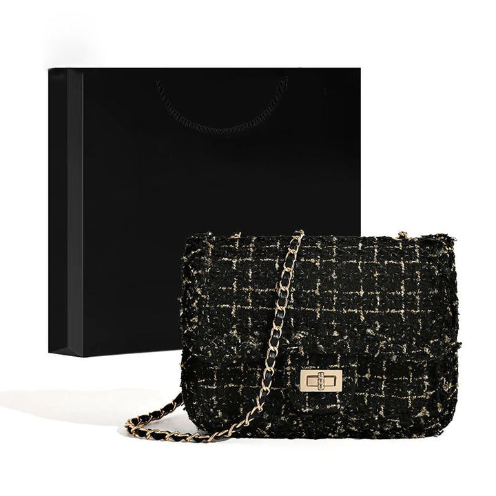 Texturierte Kettenriemen Schultertasche Karnz