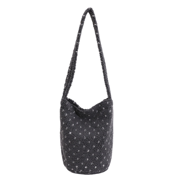 Weiche Plüsch Utility Schultertasche