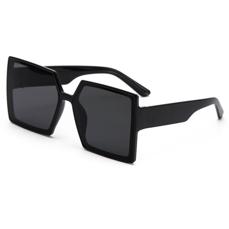Damen Modische oversized Sonnenbrille im modernen Hexagon-Design Karnz