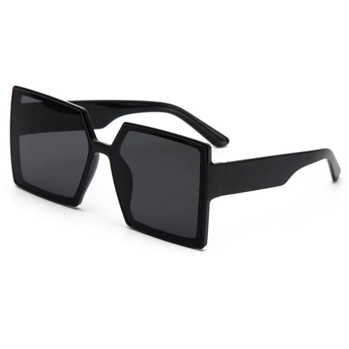Damen Modische oversized Sonnenbrille im modernen Hexagon-Design Karnz