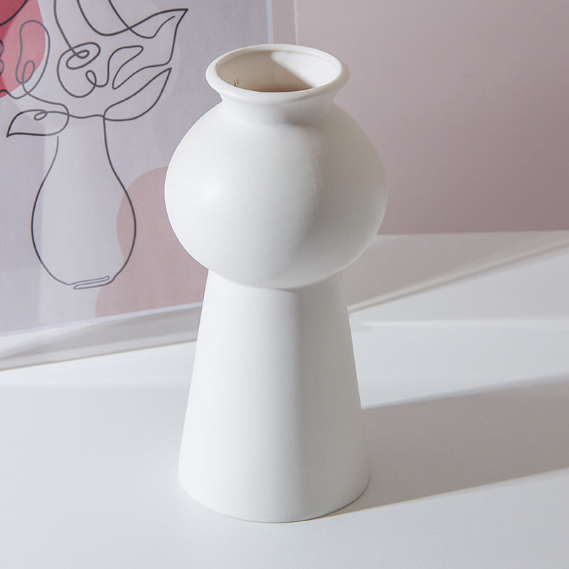 Künstlerische Keramikblumenvase