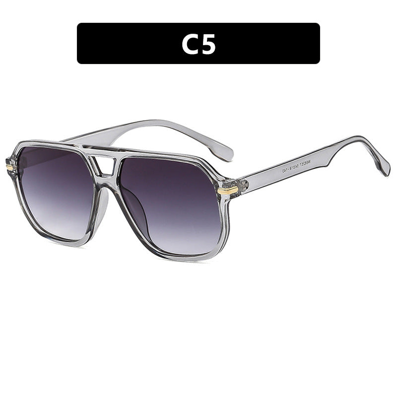 Damen modische Sonnenbrille mit quadratischem Rahmen und auffälligen Gläsern Karnz