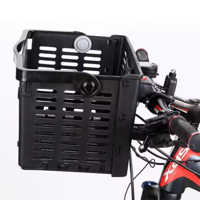 abnehmbarer belüfteter vorderer Fahrrad-Cargo-Korb mit universeller Lenkermontage Karnz