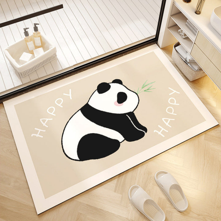 Verspielte Panda-Themen Willkommensmatte Karnz