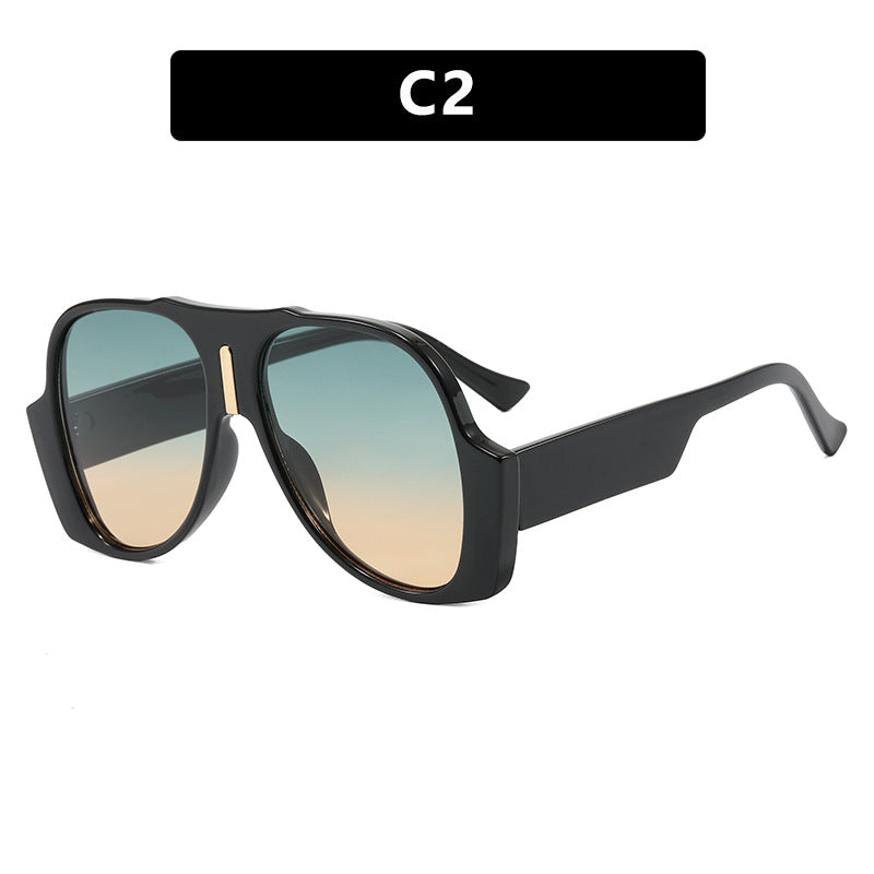 Damen quadratische Sonnenbrille mit einzigartigem tiermuster Rahmen und UV-Schutz Karnz
