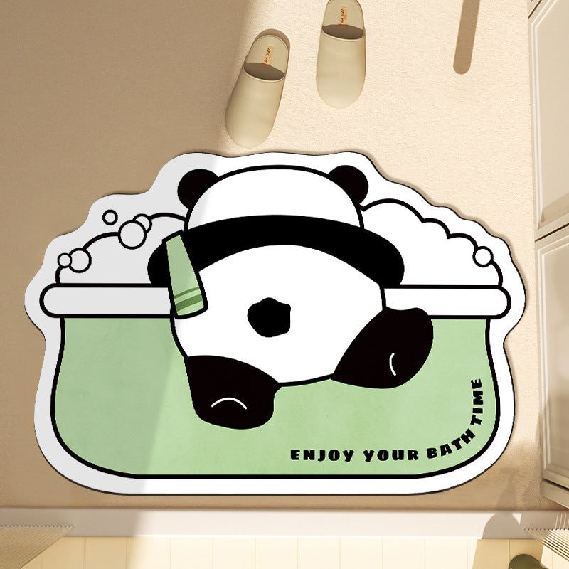 Panda-Themen Fußmatte
