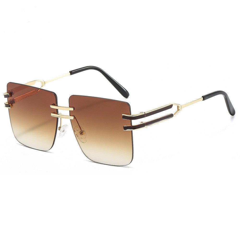 Damen modische Sonnenbrille mit extravagantem Rahmen und filigranen Akzenten Karnz
