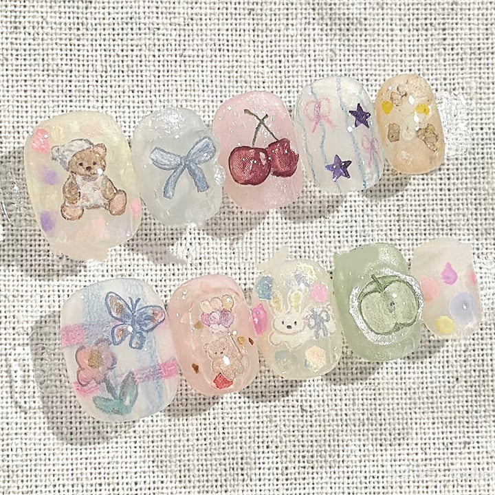 Kreatives Press-On Nagelkunst Design Kit