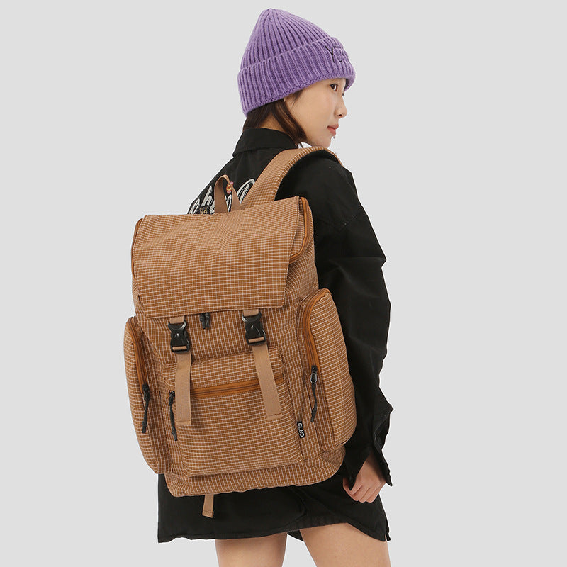 Vielseitiger Multi-Funktions-Rucksack mit Gittermuster Karnz