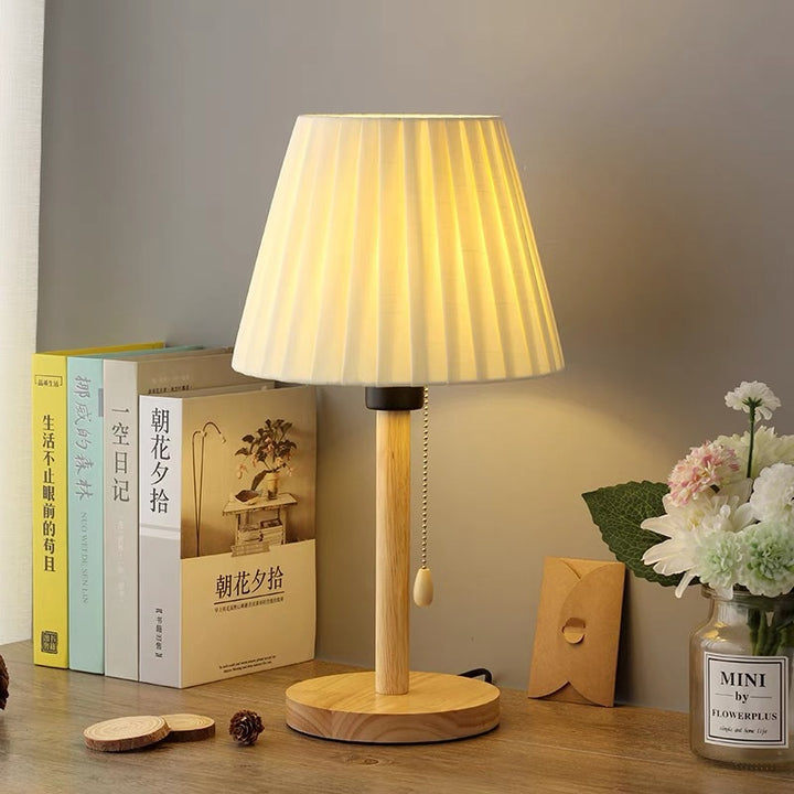 Moderne Pleated Shade Tischlampe