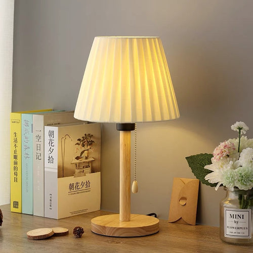 Moderne Pleated Shade Tischlampe