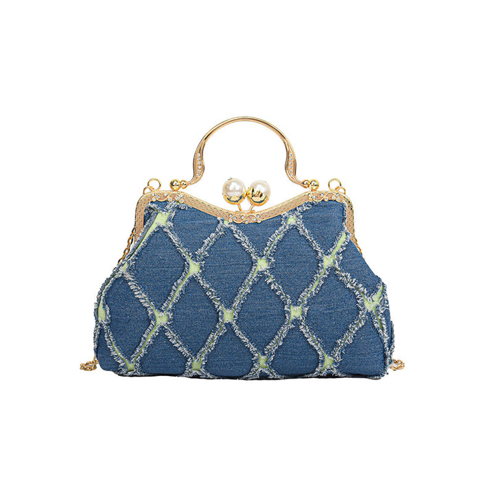 Vintage-inspirierte bestickte Handtasche