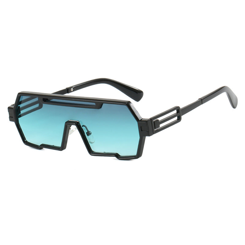 Damen futuristische Sonnenbrille im markanten Sechseckdesign Karnz
