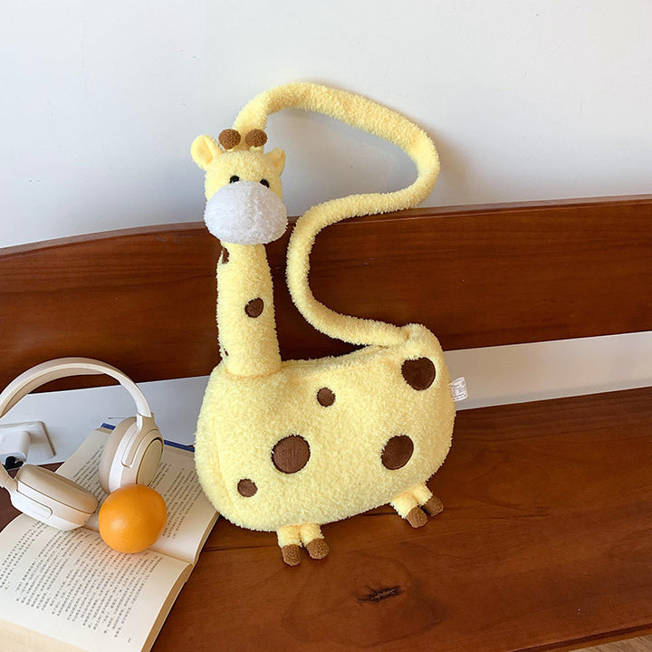 Plüsch Umhängetasche Im Giraffen-Design Karnz
