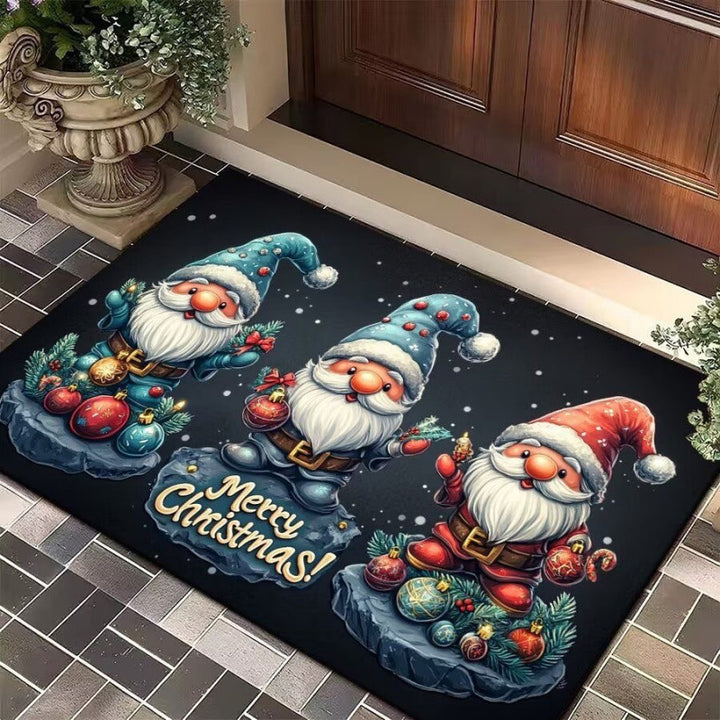 Festliche Cartoon Weihnachtsmann Motiv Fußmatte