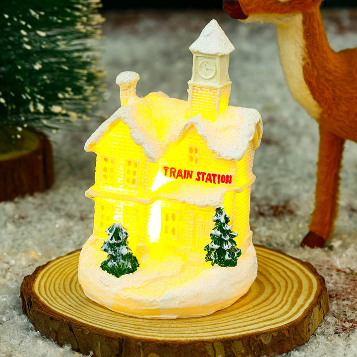 Dekoratives Weihnachtsdorf Karnz