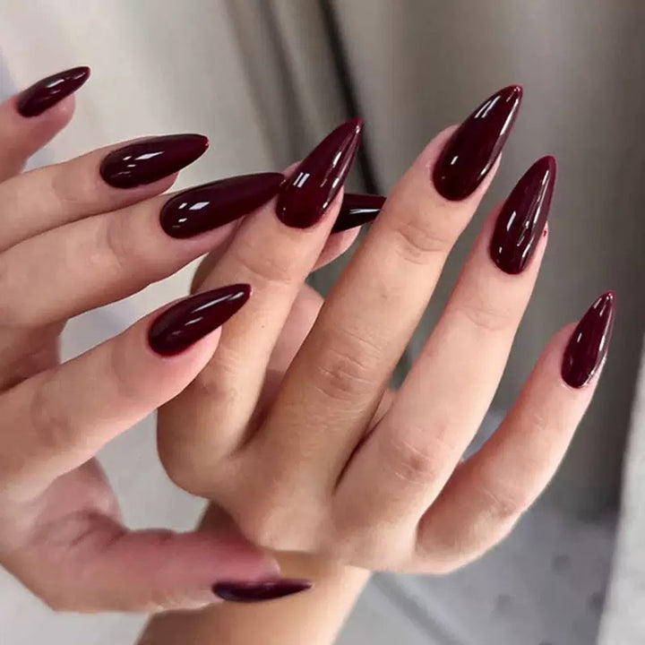 Kunstnagelset mit eleganten spitzen Akzenten Karnz