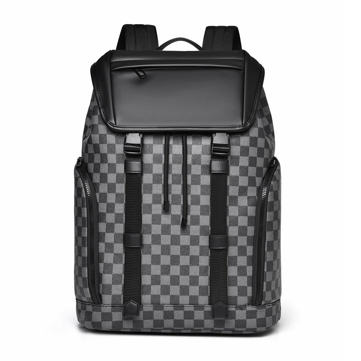 Luxe Schachbrettmuster Rucksack Karnz