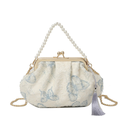Elegante Clutch mit floralem Motiv