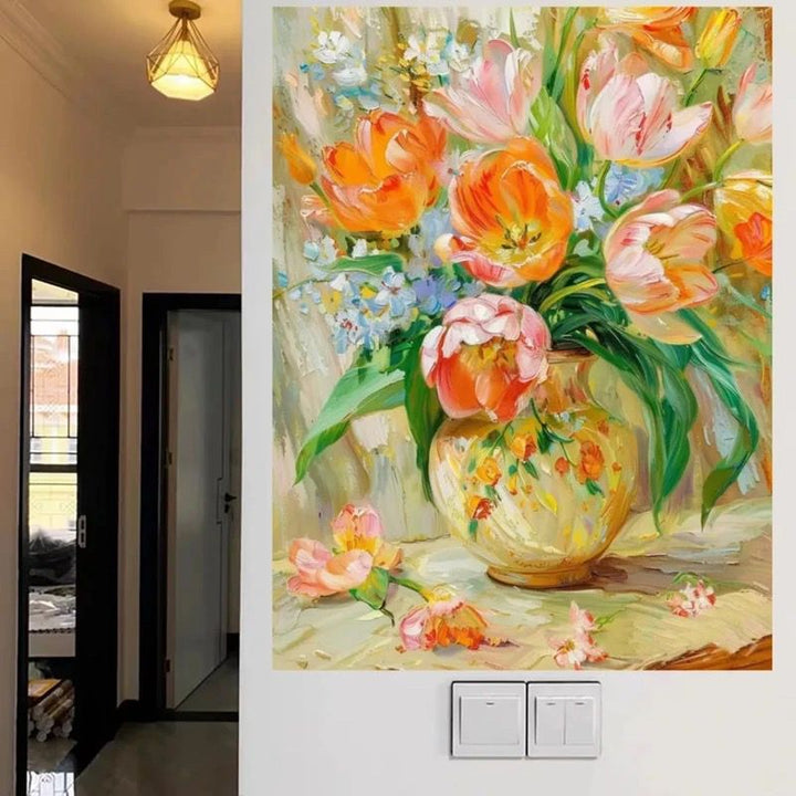 Florale Stillleben Leinwandkunst Karnz