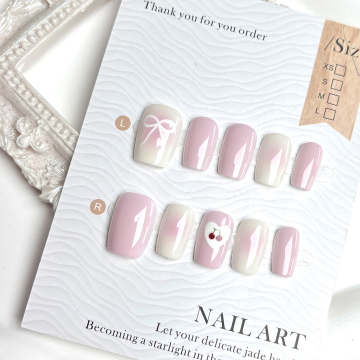 Dekoratives Press-On Nagelkunst-Set mit einzigartigen Designs