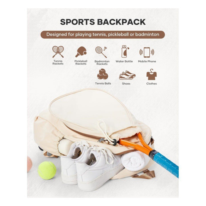 Praktischer Tennis-Rucksack mit Speziellen Schlägerfächern Karnz