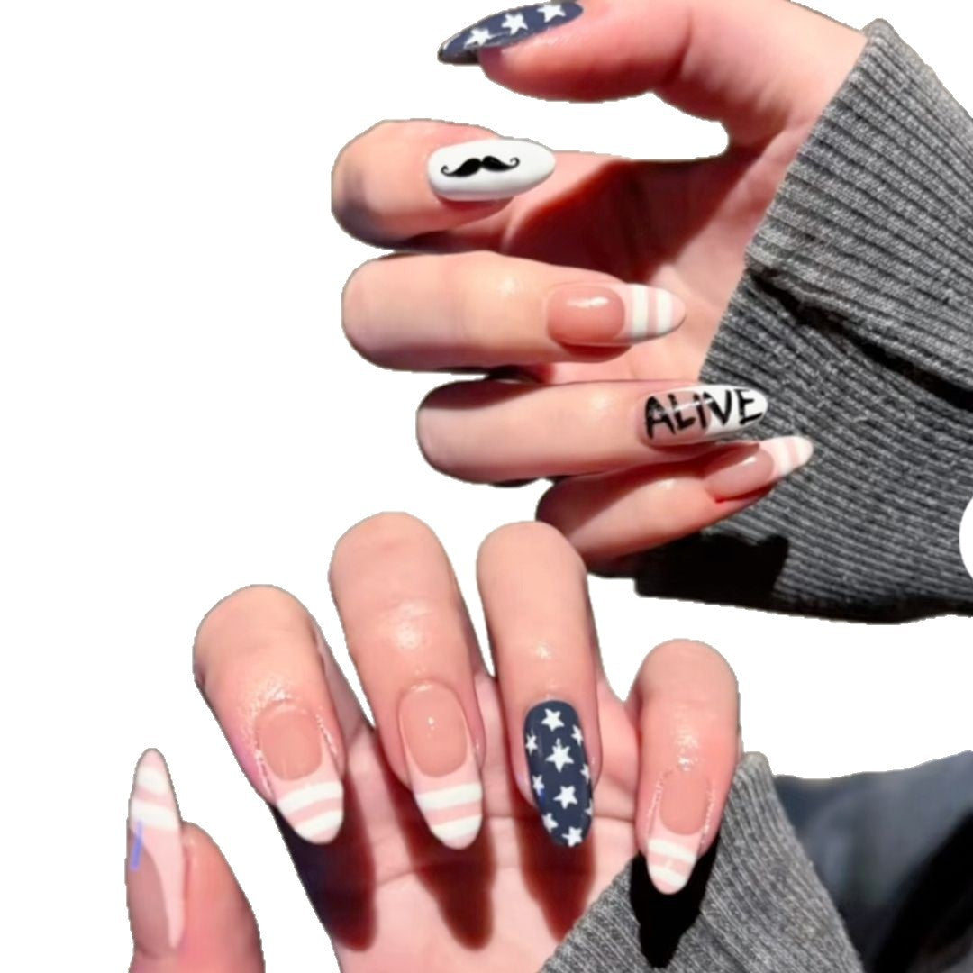 Themenbezogene grafische Nageldesigns Karnz