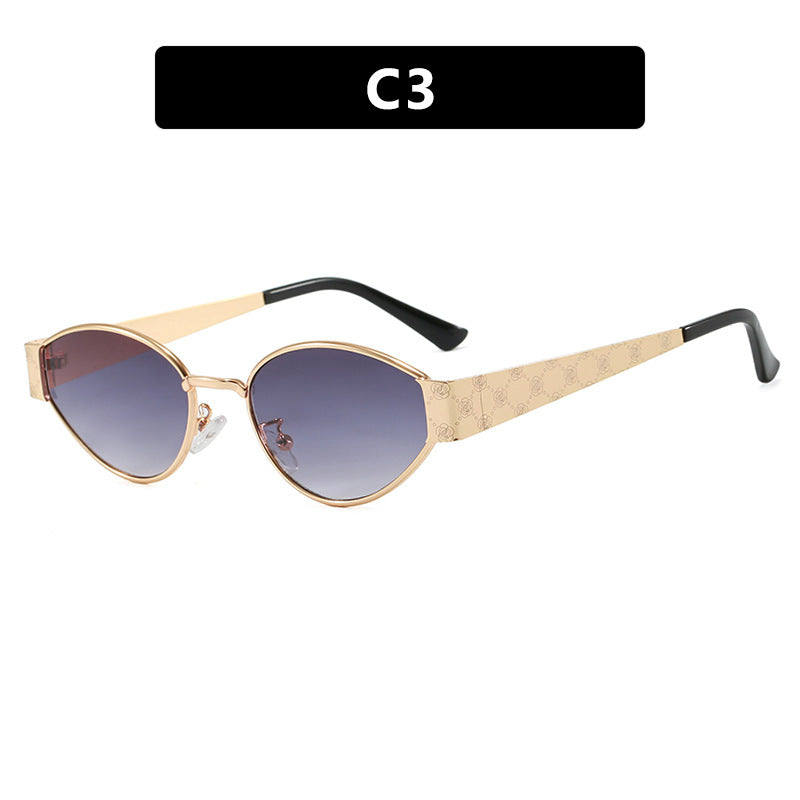 Damen Cat-Eye Sonnenbrille mit elegantem Design und luxuriösen Akzenten Karnz
