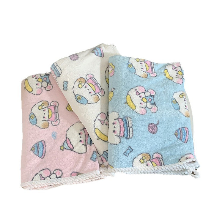Kuscheldecke mit Verspieltem Tiermotiv Karnz
