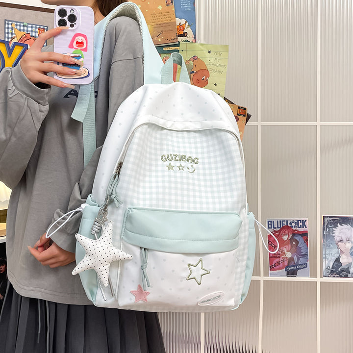 Charmanter Karomuster-Rucksack Karnz