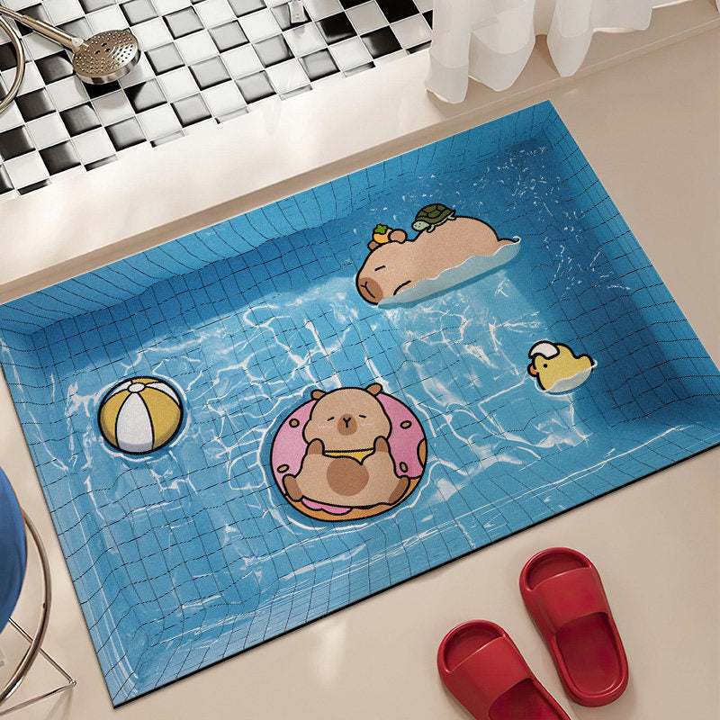 Cartoon Unterwasser-Themen Badmatte