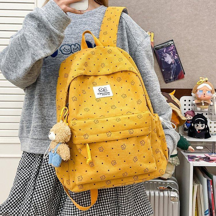 Verspielter floraler Druck Rucksack