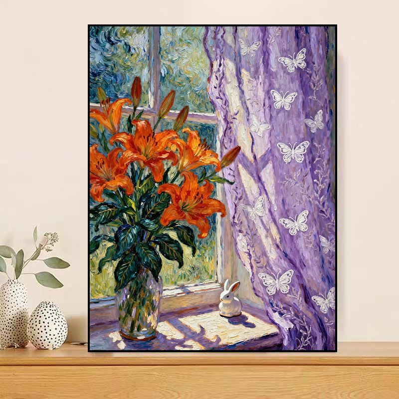 Vintage Floral Leinwand Druck Karnz