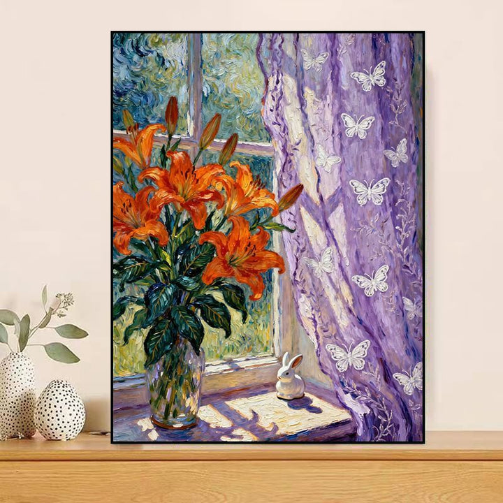 Vintage Floral Leinwand Druck Karnz