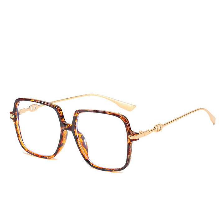 Oversized Chic Quadratrahmen Sonnenbrille Karnz
