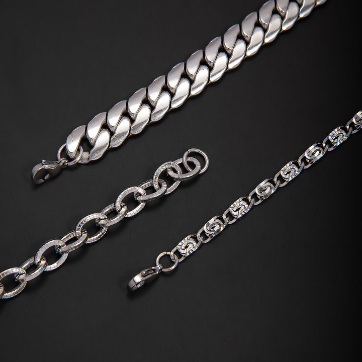 Fetter kubanische Gliederkette Armband Karnz