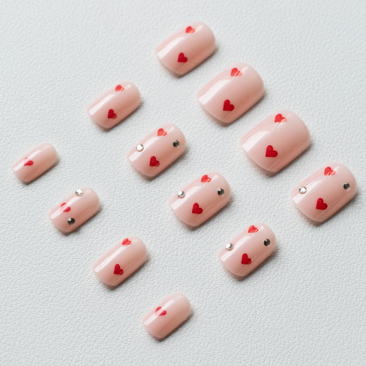 Herz-Muster Nagelkunst-Kit
