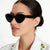 Damen Cat-Eye Sonnenbrille mit glitzernden Details Karnz