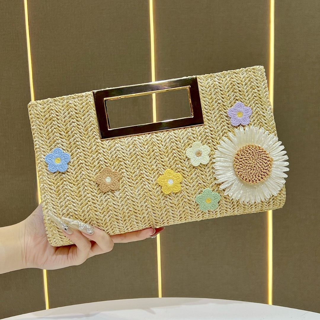 Dekorative Blumen-Handtasche