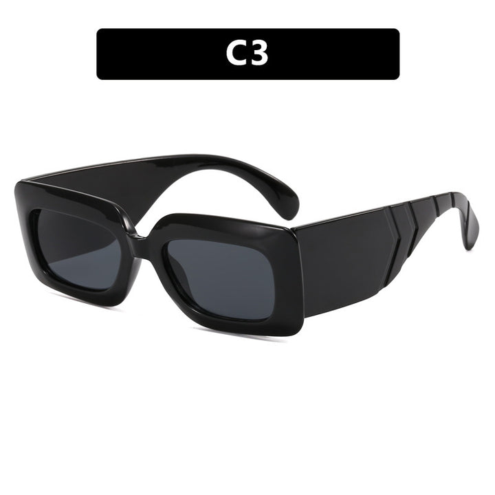 Damen oversized Sonnenbrille im modischen Schlangenleder-Look Karnz