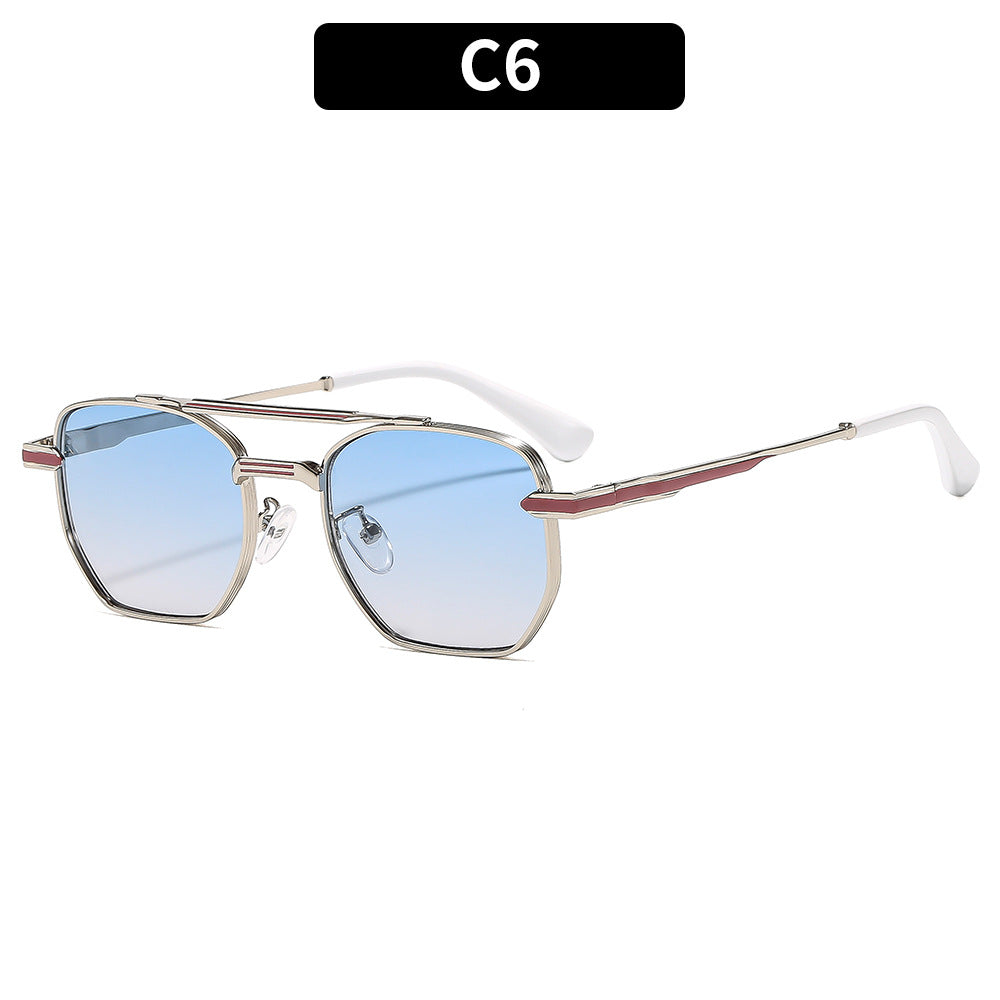 Damen Elegante Sonnenbrille im Retro-Stil mit einem luxuriösen Rahmen Karnz